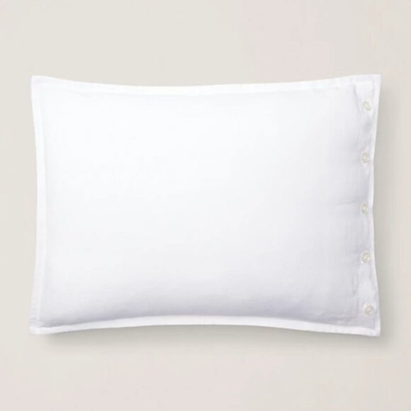 NWT - (set of 2) Ralph Lauren Blue and White Linen Whitby Throw Pillow 15" x 20" - Picture 2 of 5